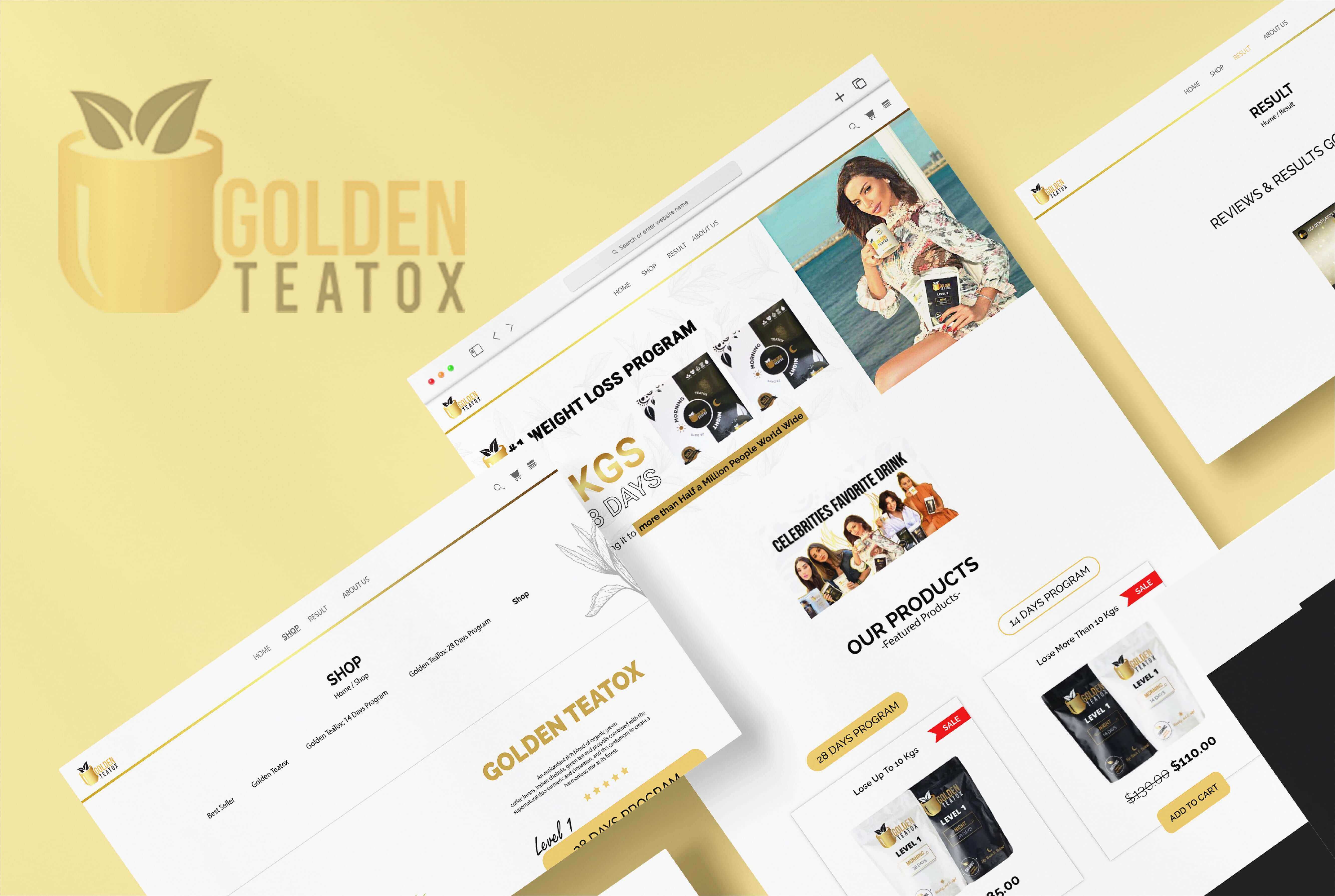 Devinsta Golden Teatox Branding